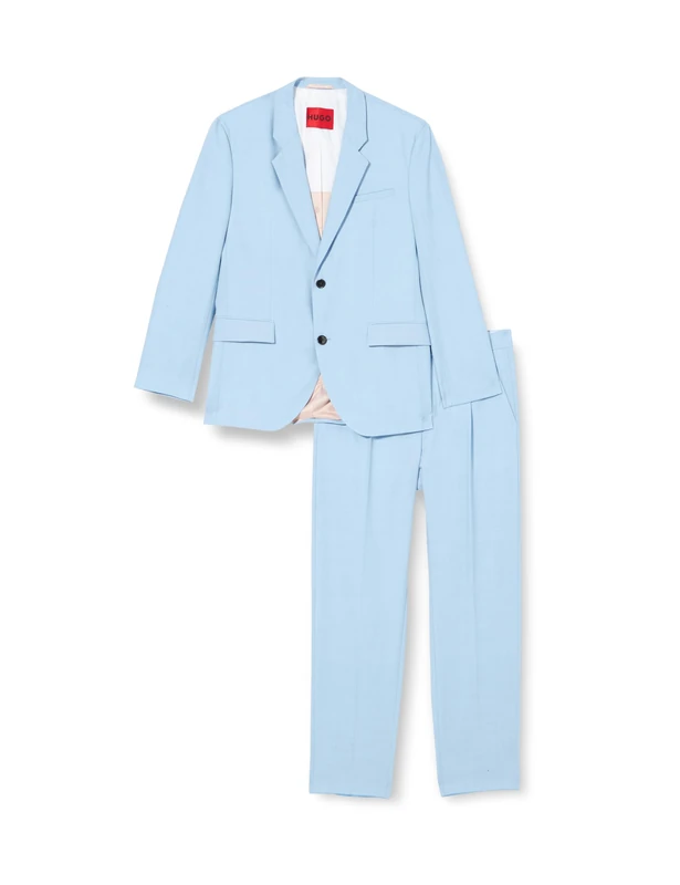 HUGO Men's Kris/Teagan233F1X Suit, Light/Pastel Blue455, 90