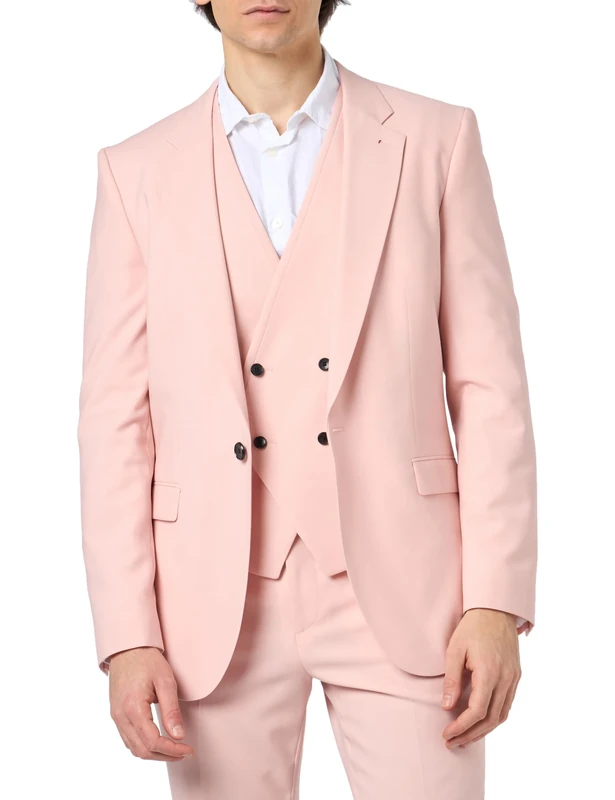 HUGO Men's Arti/Hesten242V1X Suit, Light/Pastel Pink681, 44