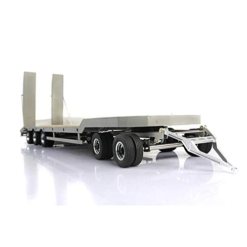 LESU wheelfun 1/14 Metal Trailer Compatible With Tamiya RC Truck Model Car Wood Trailer Construction Vehicle