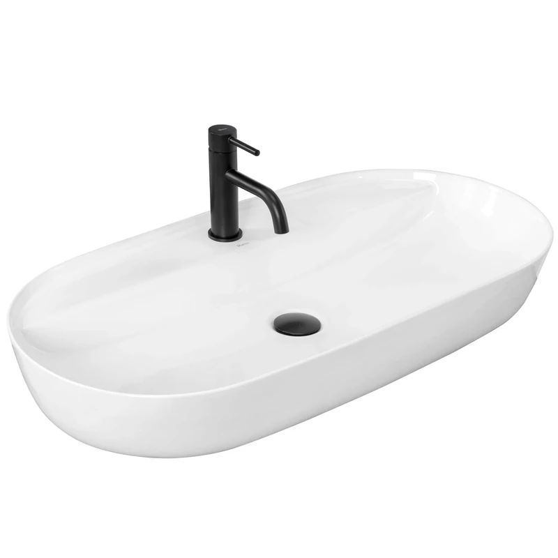 Rea Aura 81 Bathroom Sink 810 x 410 x 140 mm Ceramic (White)