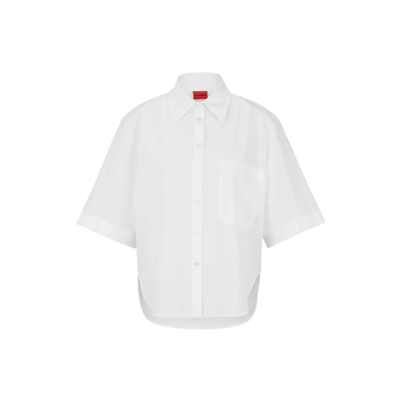 HUGO Women's Evona Blouse, White100, 32