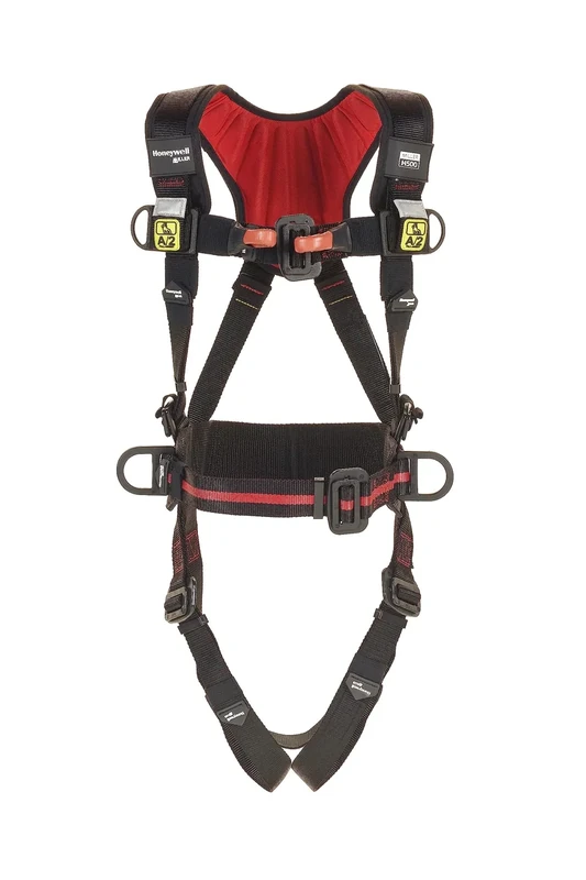 Miller H500 Arc Flash Safety Harness, Suitable for Rail/Telecom/Utilities, Lightweight, Thick Waist Belt, Dielectric Back & Side D-Rings, Protected Label Pouch, Size 3, FPXARCM-HLEU