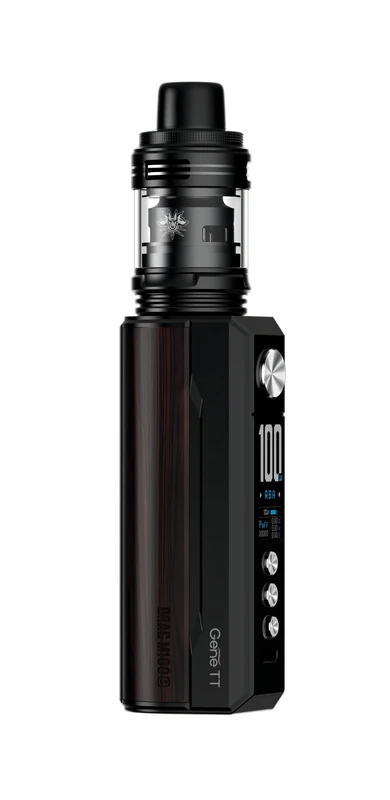 VooPoo Drag M100S Kit 100W UFORCE-L Tank 2X PnP Coils DTL & MTL Vaping Adjustable Airflow Battery Sold Separately No Nicotine (Black & Darkwood)