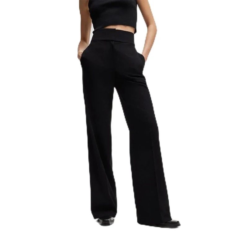 HUGO Women's Himia 10260152 01 Trousers, Black001, 32
