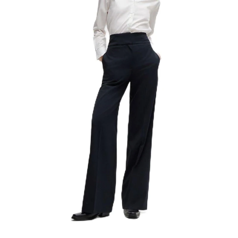HUGO Women's Himia 10260152 01 Trousers, Dark Blue401, 42 - Image 1