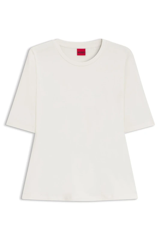 HUGO Slim-fit T-Shirt Aus Elastischem Baumwoll-Modal-Mix
