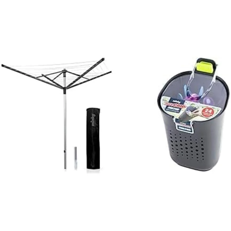 Minky 60m Premium RoTaLift with Cover and Spike + Peg Pod