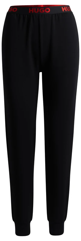 HUGO Women's Sporty Logo_Pants Loungewear, Black1, XS