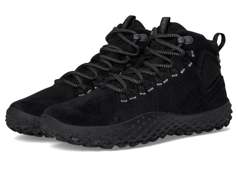 Merrell Wrapt MID WP - Black/Black, Low-Top Sneakers, Black/Black,