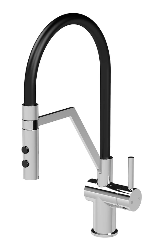 nuie KRA305SL Ravi Mono Mixer Kitchen Tap with Single Lever Handle, 436mm, Chrome