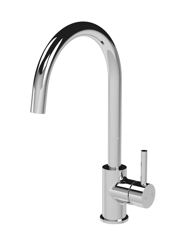nuie KLA305SL Lachen Mono Mixer Kitchen Tap with Single Lever Handle, 363mm, Chrome