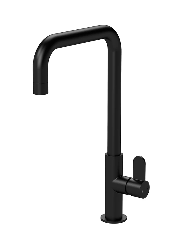 nuie KSI405SL Kosi Mono Mixer Kitchen Tap with Single Lever Handle, 361mm, Matt Black
