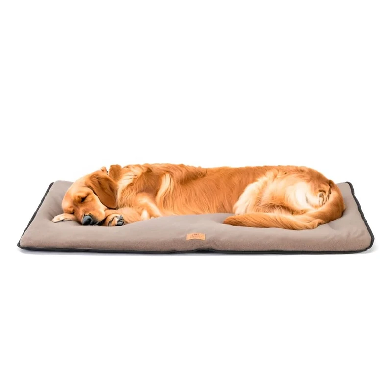Ferplast Dog Bed Dog Cushion Dog Bed Large Double sided Scratch-proof and waterproof fabric, Warm Microfleece 30° machine washable dog mattress 98 x 65 x 3,5 cm.Black