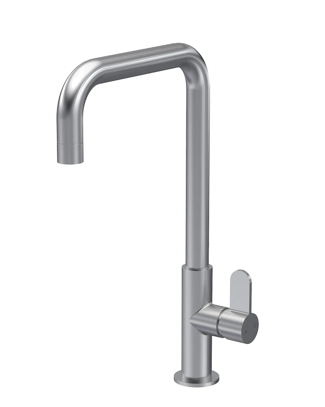 nuie KSI605SL Kosi Mono Mixer Kitchen Tap with Single Lever Handle, 361mm, Brushed Nickel