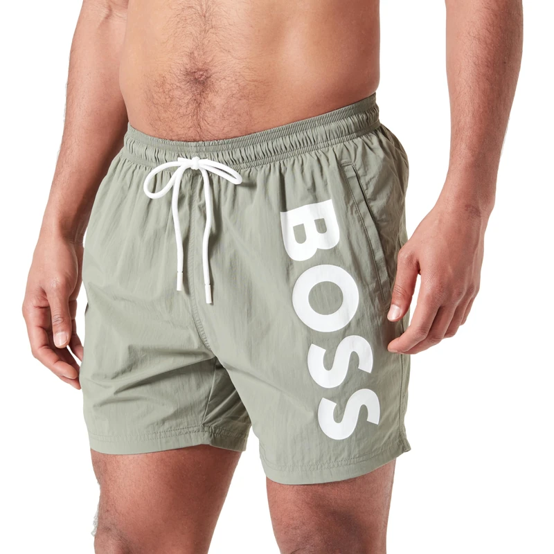 BOSS Men's Octopus Swim_Short, Beige/Khaki250,