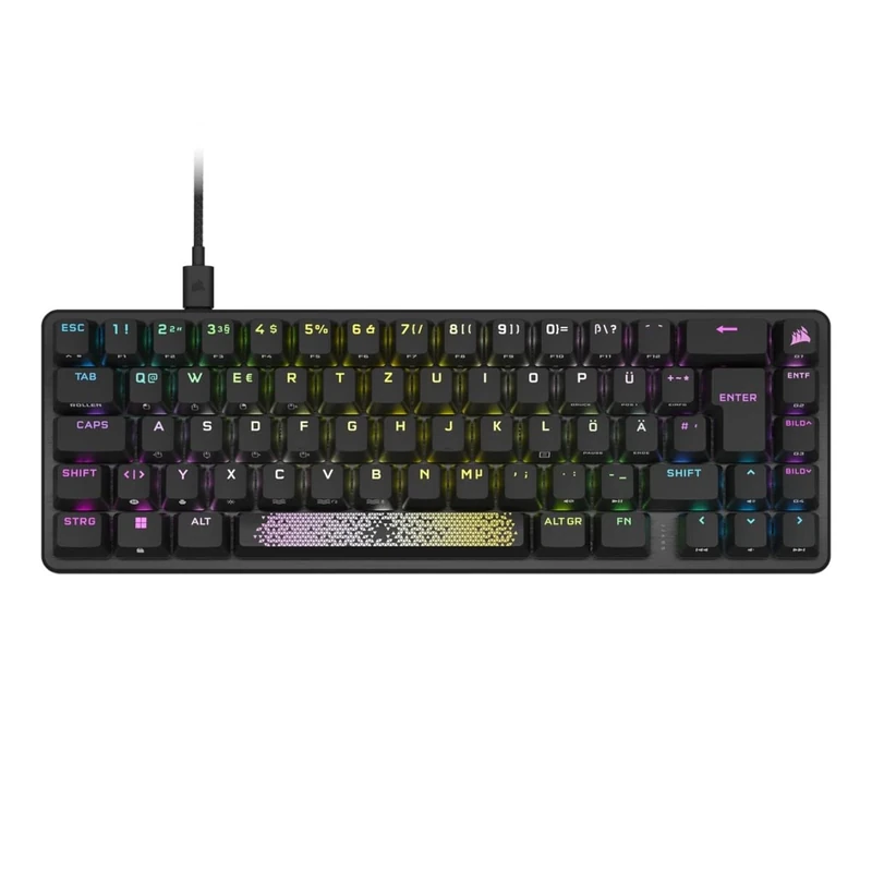 Corsair K65 PRO MINI Gaming Tastatur - 65% Optisch-mechanische Gaming-Tastatur RGB-LED-Hintergrundbeleuchtung
