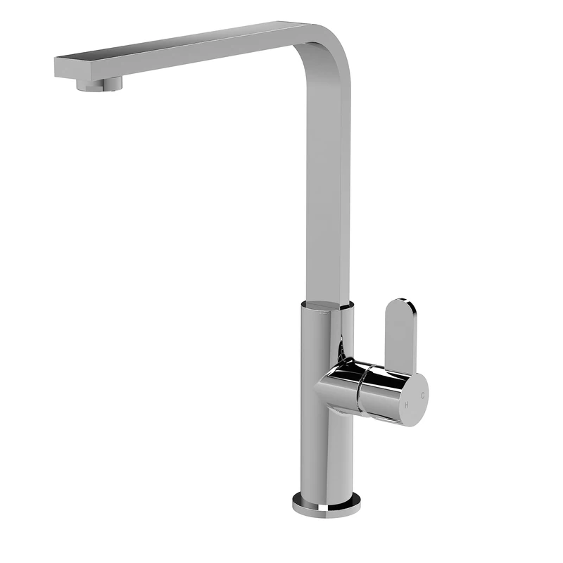 nuie KCH305SL Churni Mono Mixer Kitchen Tap with Single Lever Handle, 302mm, Chrome