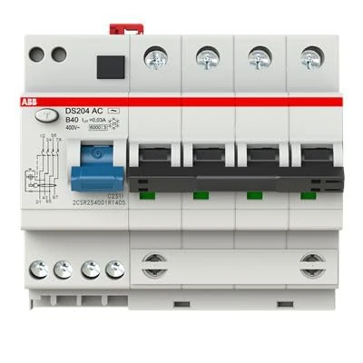 ABB RCBO DS200 FI/LS Switch 40A 4-Pin Type B