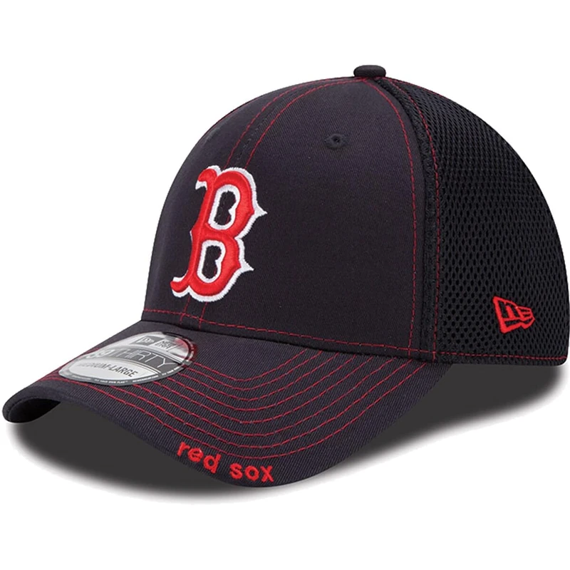 New Era Unisex-Adult MLB Neo 2 39thirty Stretch Fit Cap, Boston Red Sox, M/L