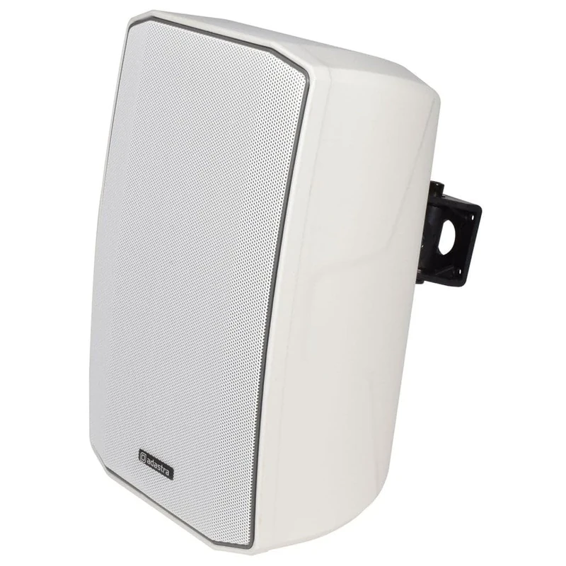 Adastra Indoor & Outdoor Lightweight PA Speakers with Moulded ABS Cabinets 6.5" White