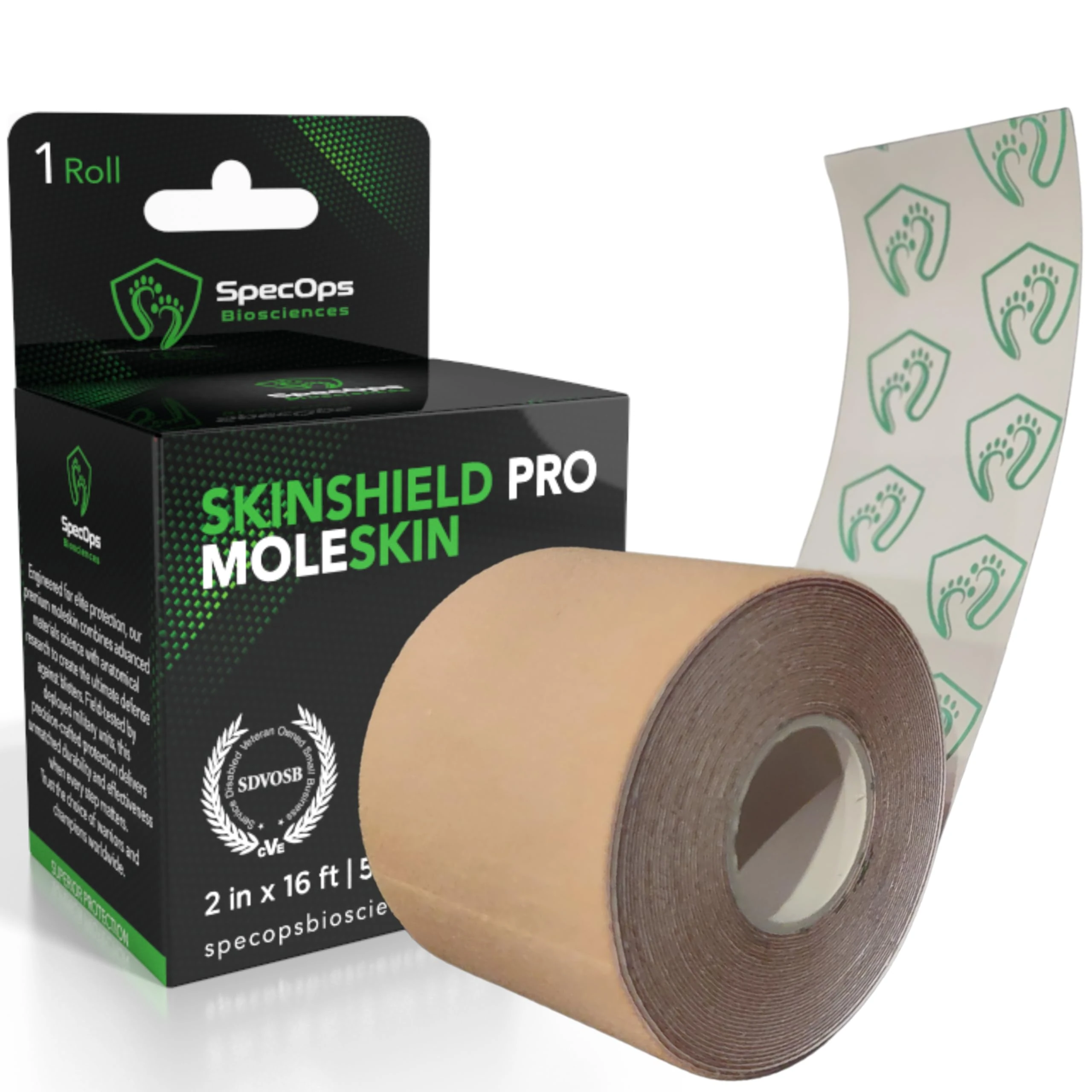 Hiking & Running Thin Moleskin for Blisters – Trusted by Champions! Featuring 2477 Square Centimeters of Super-Adhesive, Durable Moleskin Tape, it Stays Put Even During The Most grueling Adventures.