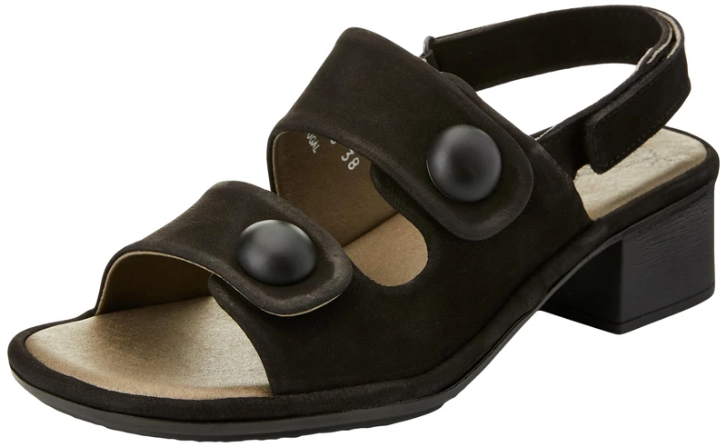 Fly London Women's EBLA489FLY Sandal, Black, 8 UK