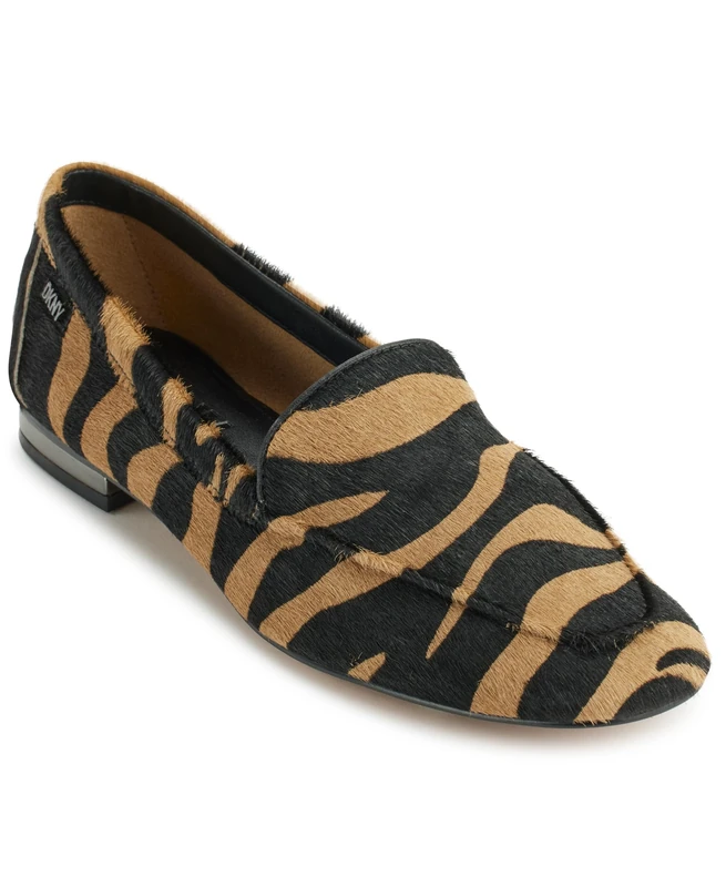 DKNY Women's Laili Loafer 15 mm Loafer, Black Latte, 3.5 UK