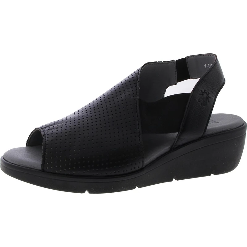 Fly London Women's NISI066FLY Sandal, BLACK (PERF), 5 UK