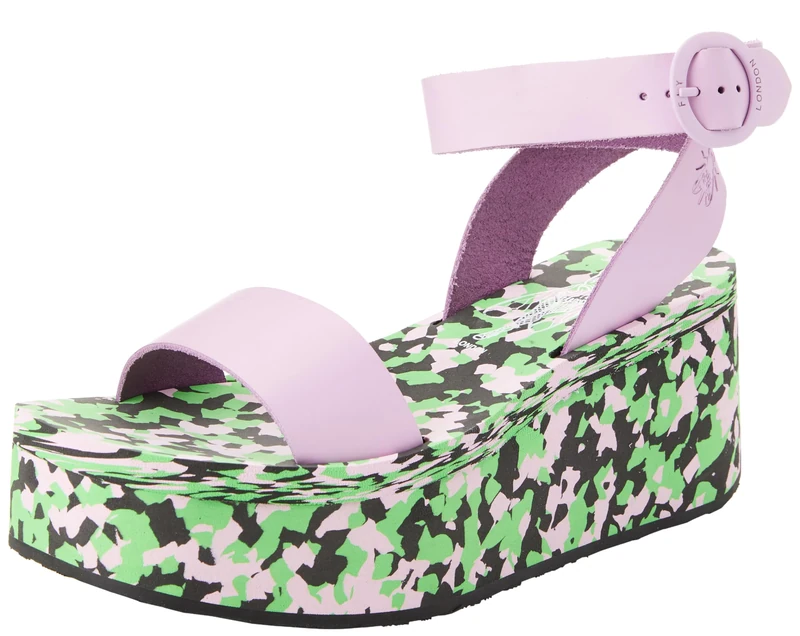 Fly London Women's CAMU034FLY Sandal, Violet, 3 UK