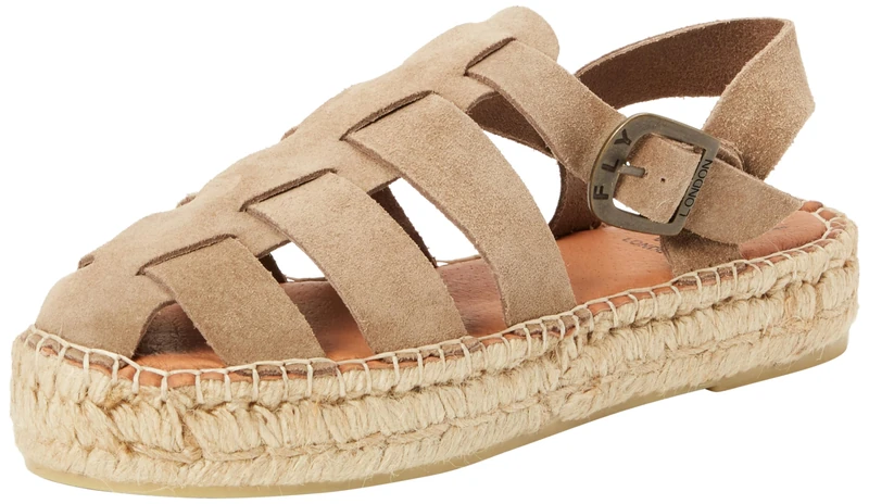 Fly London Women's PAWI524FLY Sandal, TAN, 8 UK