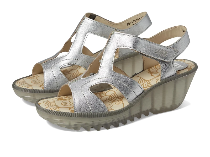 Fly London Womens Yotu472fly Sandal, Silver, 3 UK
