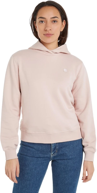 Calvin Klein Jeans Women Hoodie, Pink (Sepia Rose), XL