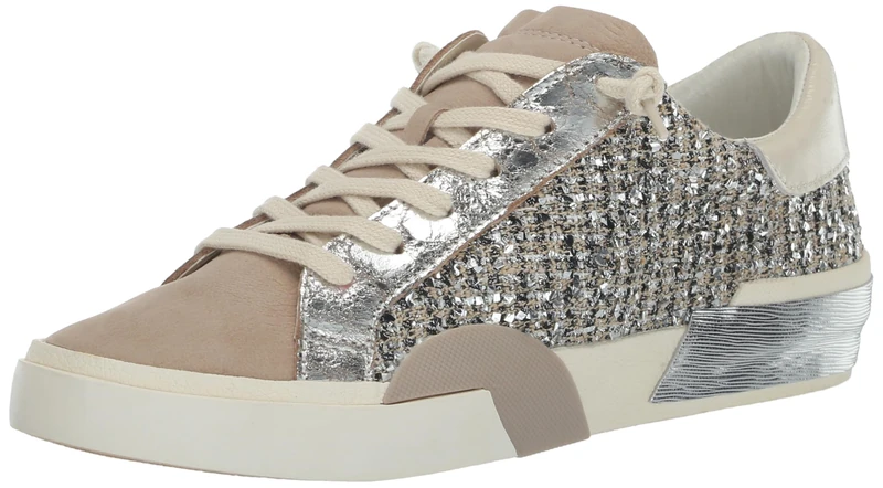 Dolce Vita Women's Zina Sneaker, Dk Silver Multi Woven, 5.5 UK