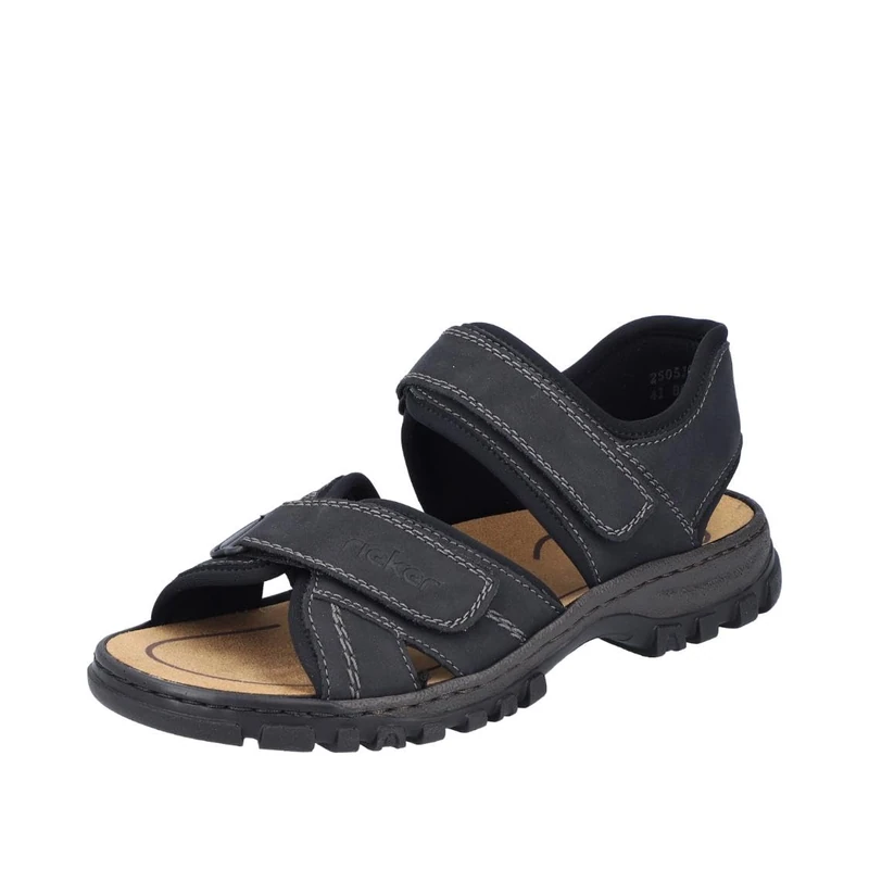 Rieker Men's 25051 Sandals, black, 10.5 UK