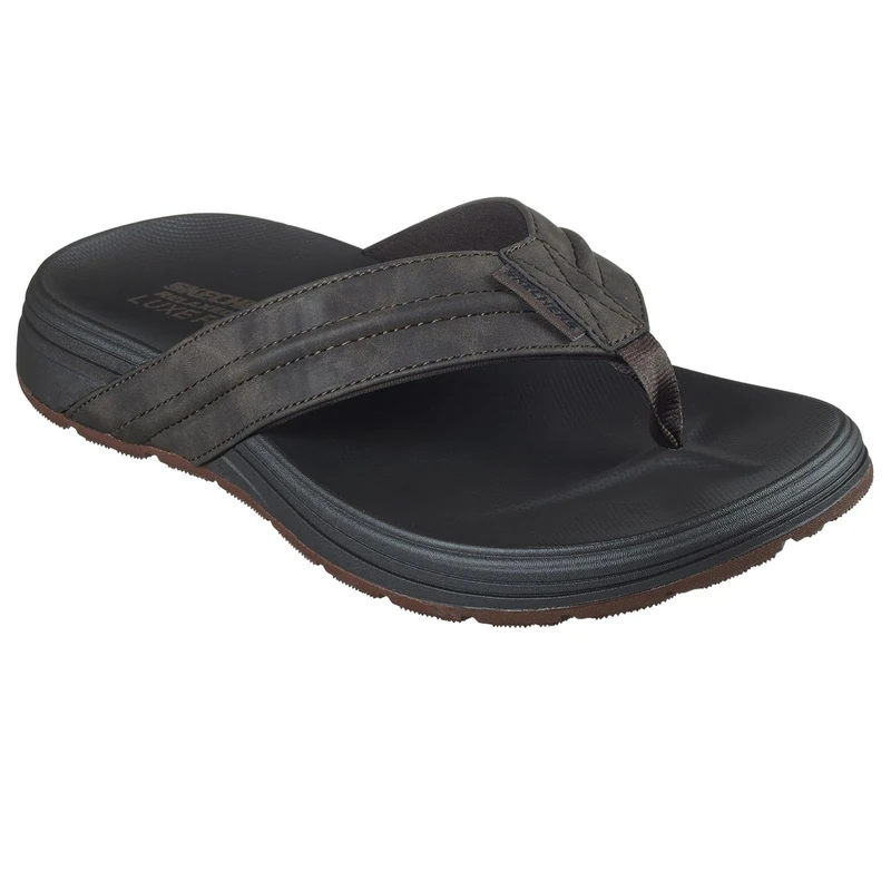 Skechers Mens USA PATINO Marlee, Chocolate Synthetic, 8 UK