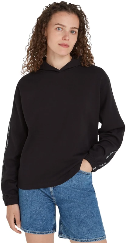 Calvin Klein Jeans Women Hoodie, Black (Ck Black), XS