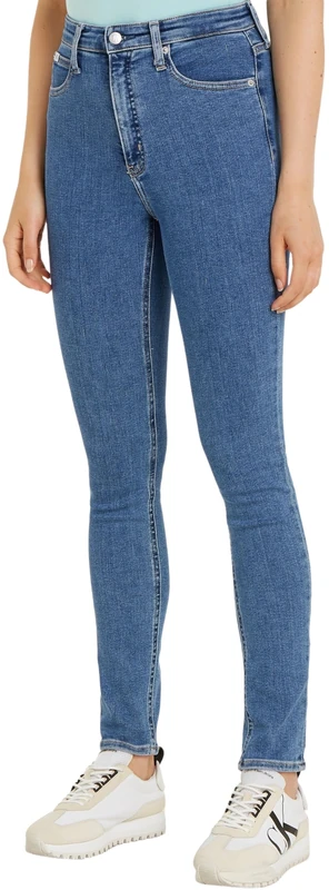 Calvin Klein Jeans Women Jeans High Rise Skinny Fit, Blue (Denim Medium), 28W/30L
