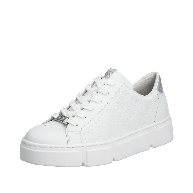 Rieker N59A2 Women's Low-Top Trainers, White 81, 7.5 UK