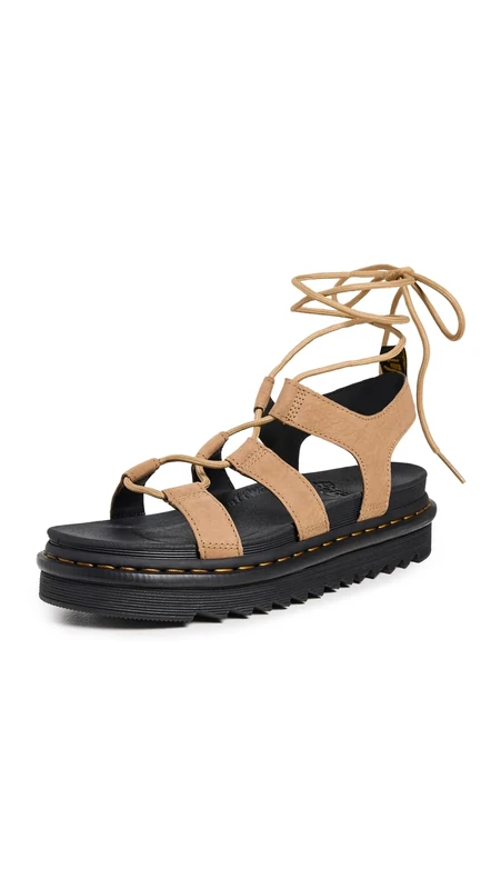 Dr. Martens Unisex-Adult Nartilla Nubuck, Savannah Tan, 8 UK
