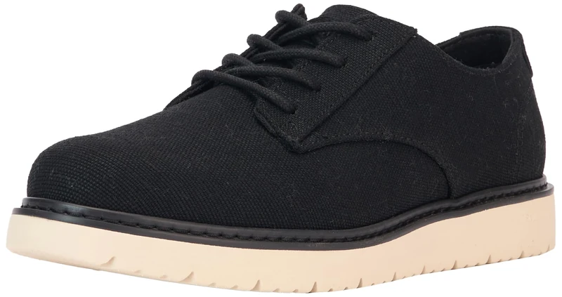 TOMS Men's Navi TRVL LITE Oxford Oxford, Black Heritage Canvas, 9 UK