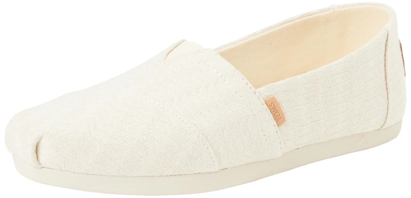 TOMS Women's Alpargata Cloudbound Loafer Flat , Natural Triangle Woven,4 UK