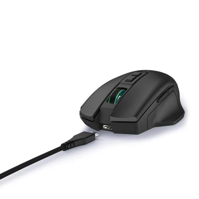 uRage RGB Reaper Gaming Mouse 410 Inches (Gaming Mouse LED Light, Ultra Light, Right Handed, 6 Programmable Buttons, 6200 dpi, Optical Sensor, Software, Detachable Cable 2 m) Black