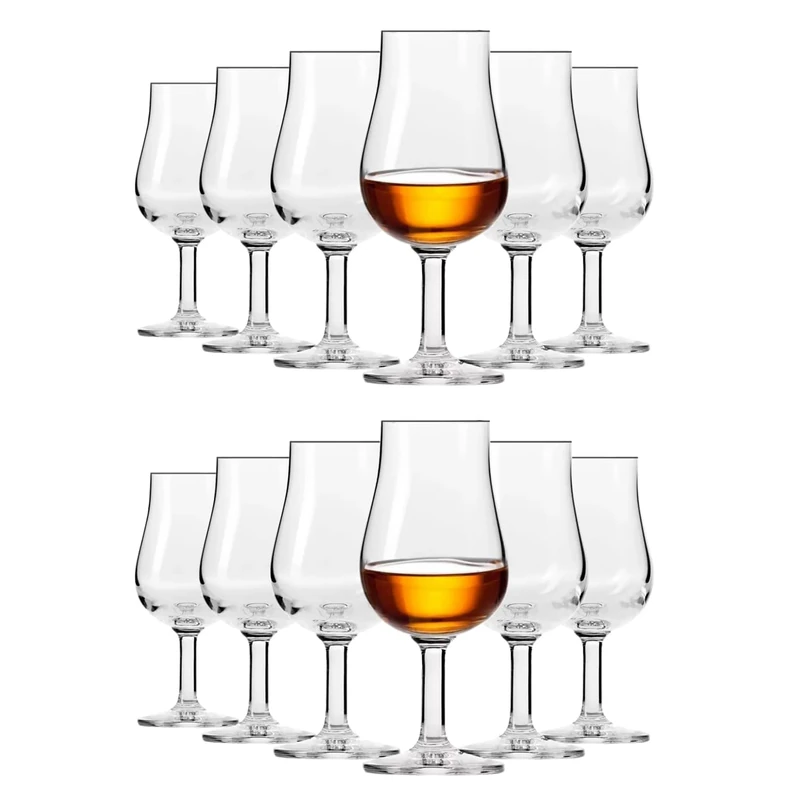 KIAPPO Whiskey Tasting Glasses - Whiskey Glasses Set - Glasses & Drinkware - Cocktail Glasses - Shot Glasses - Glasses Set - Gifts for Men - Crystal Glasses - 100ml Tasting Glass 12x