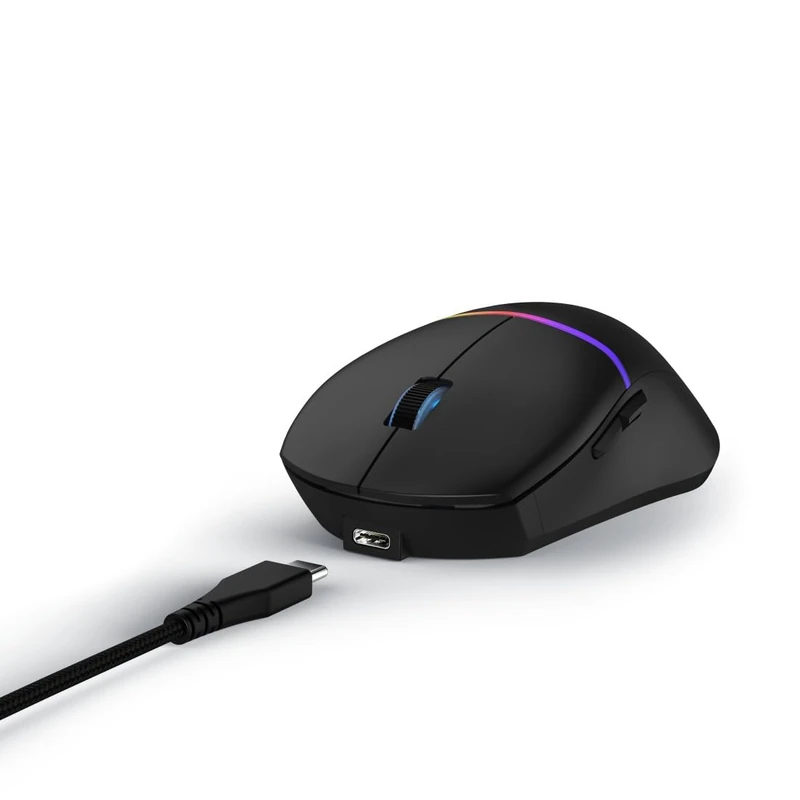 uRage RGB Reaper Gaming Mouse 330 Inches (Gaming Mouse LED Light, Ultra-Light, Right-Handed, 6 Programmable Buttons, 6200 dpi, Optical Sensor, Software, Detachable Cable 2 m) Black - Image 1