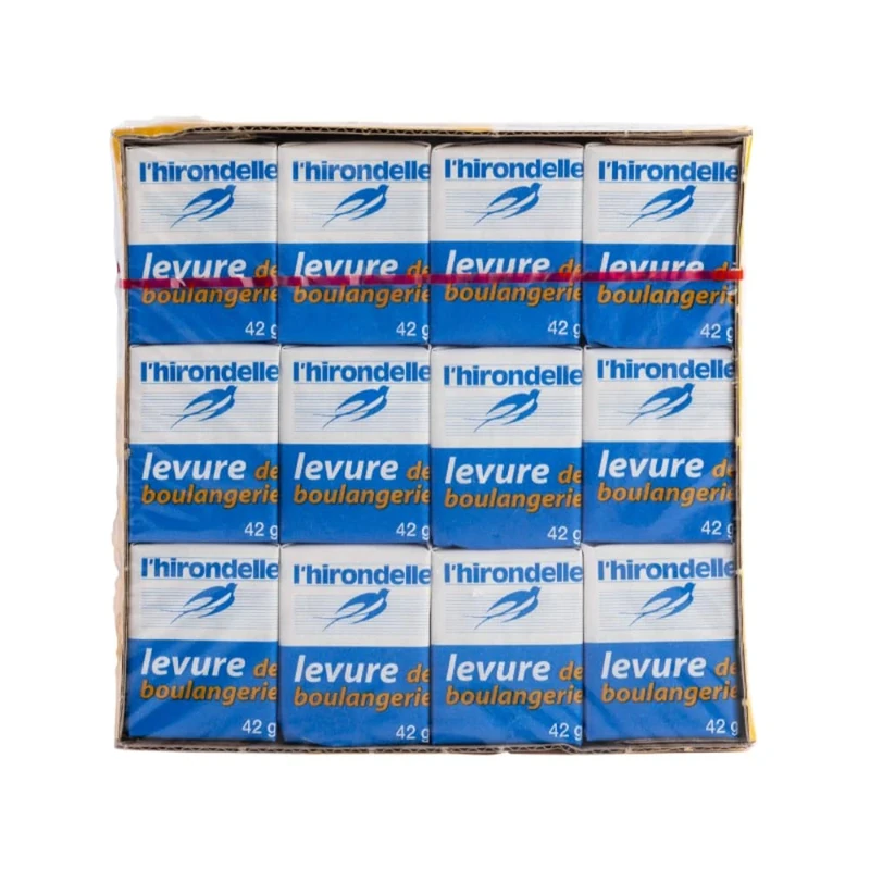 L'Hirondelle French Fresh Yeast 12 x 42g Blocks