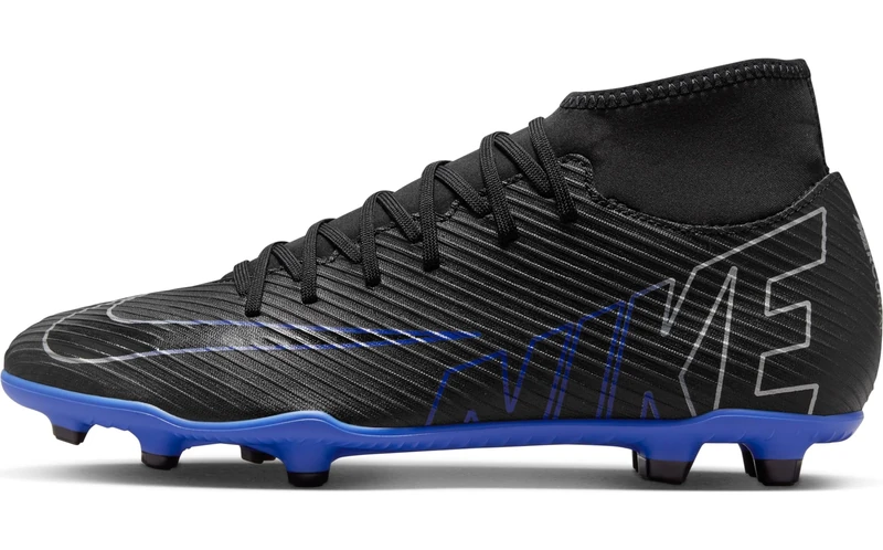 NIKE Men's Zoom Vapor 15 Soccer Shoe, Black Chrome Hyper Royal, 11.5 UK