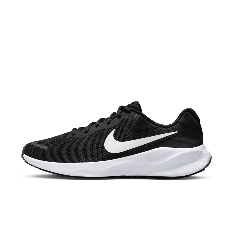 NIKE Men's Revolutin 7 Sneaker, Black Off Black, 13 UK
