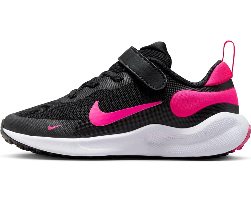 NIKE Boy's Unisex Kids Revolutin 7 Sneaker, Black Hyper Pink White, 8.5 UK Child