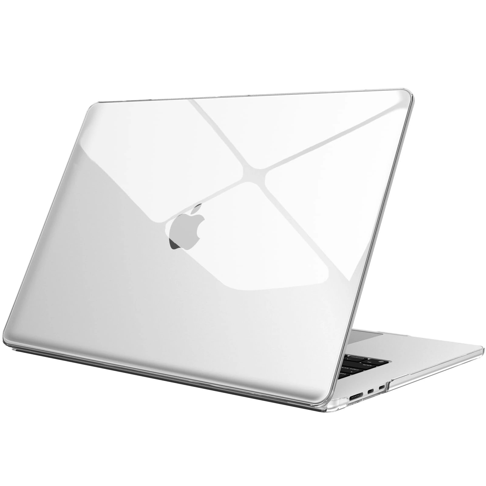 FINTIE Case for Macbook Air 15 inch M4/M3/M2 (2025/2024/2023), Protective Snap-On Hard Shell Cover Fits Macbook 15.3 inch Liquid Retina Display & Touch ID, A3241 A3114 A2941, Crystal Clear