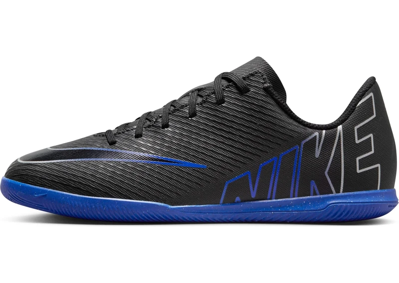 NIKE Vapor 15 Club Soccer Shoe, Black Chrome Hyper Royal, 3 UK